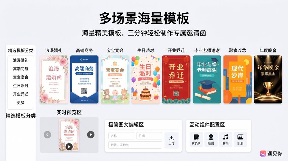 实测5款企业年会电子请柬工具，大气样式+免费教程，小白也能5分钟上手